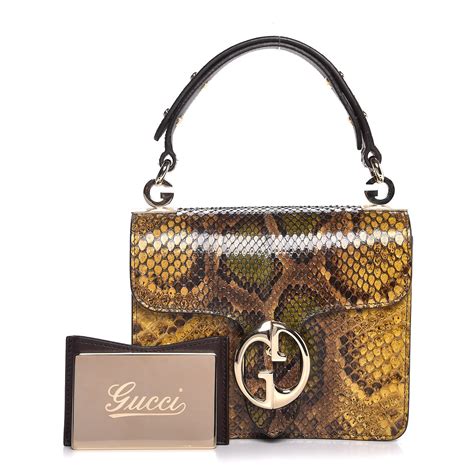 gucci limited edition python bag|gucci python bag yellow.